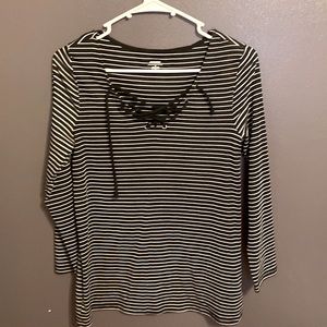 Old Navy Black And White Shirt